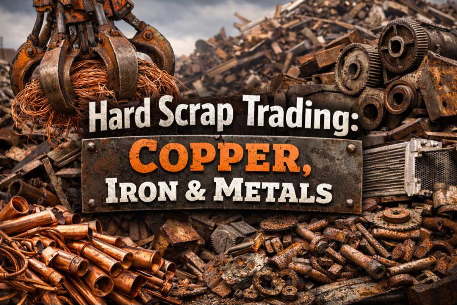 Copper and iron metal scrap trading