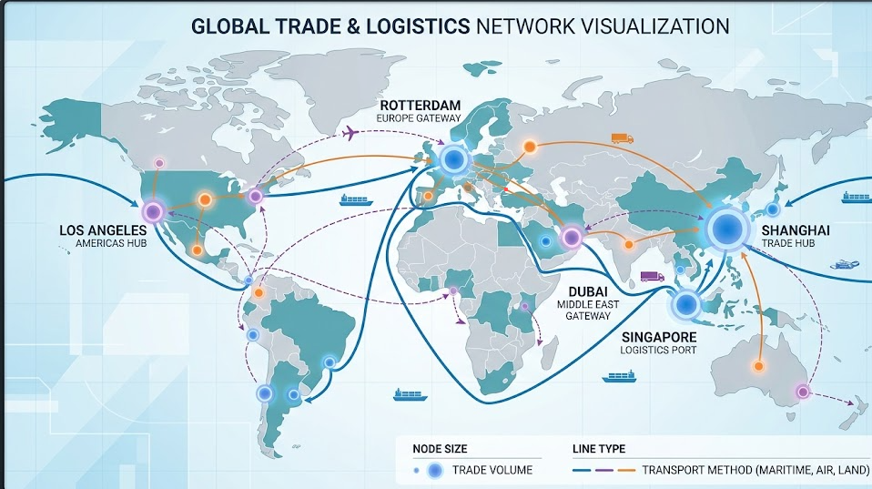 International Scrap Metal and Plastic Trade Routes