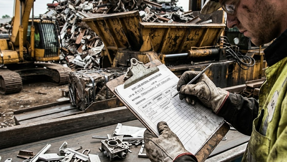 Verified Purity Industrial Scrap Inspection and Quality Control