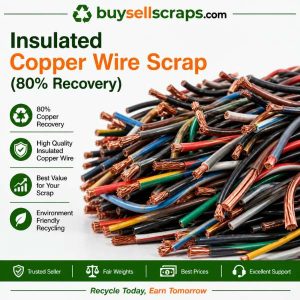 Insulated Copper Wire Scrap (80% Recovery)