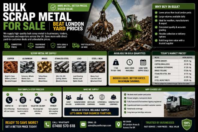 Bulk Scrap Metal for Sale