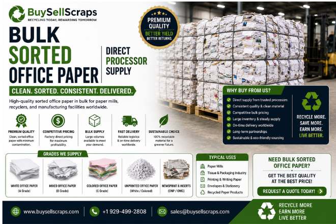 Bulk Sorted Office Paper