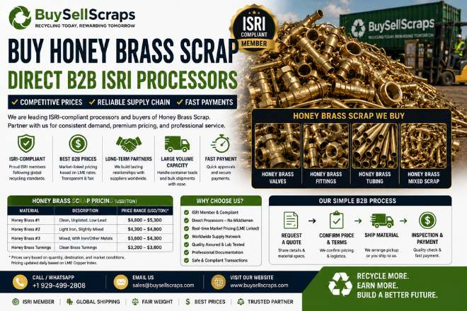 Buy Honey Brass Scrap