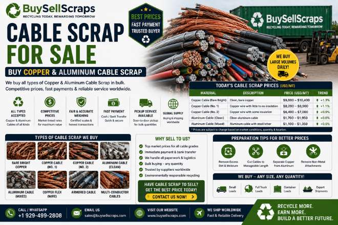 Cable Scrap for Sale