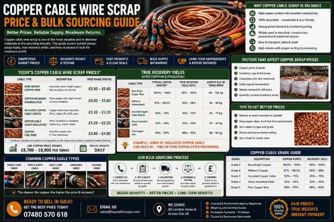 Copper Cable Wire Scrap Price