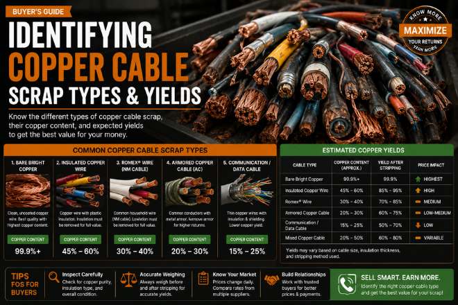 Identifying Copper Cable Scrap