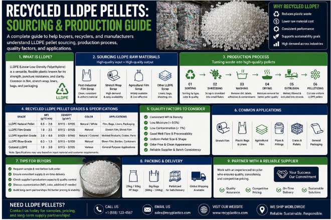 Recycled LLDPE Pellets