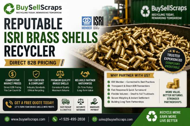 Reputable ISRI Brass Shells Recycler