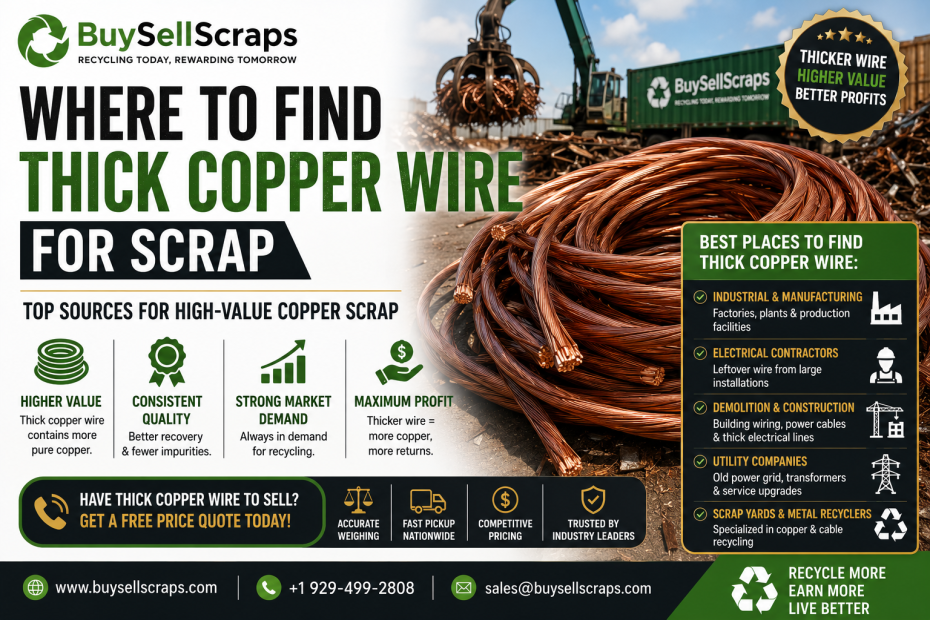 Where to Find Thick Copper Wire for Scrap