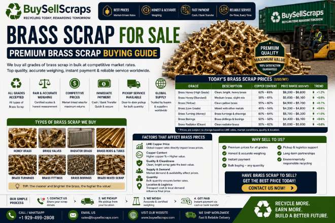 brass scrap for sale